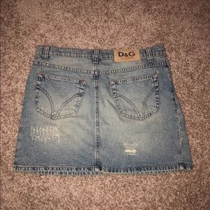 Dolce & Gabbana denim mini skirt